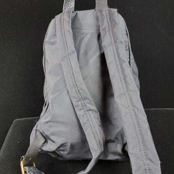 Marc by Marc Jacobs Nylon Mini Backpack – Black with Gold Zippers & Leather Trim - Picture 5 of 12